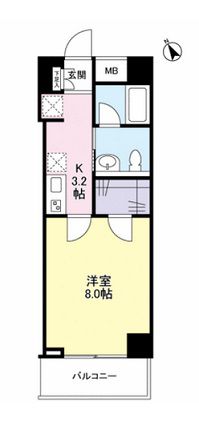 レジデンス原 202 間取り図