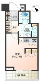 中目黒アトラスタワー 6階 間取り図