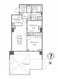 グランドメゾン目白新坂 1階 間取り図