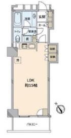 セントラルレジデンス新宿シティタワー 6階 間取り図