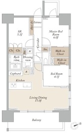 ライトテラス新宿御苑 905 間取り図