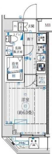 リライア大井町ヒルズ 2階 間取り図