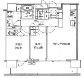 パークコート浜離宮ザ・タワー 16階 間取り図