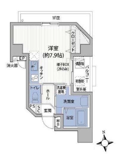 サンテ・トゥルム芝公園 201 間取り図