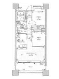 クレヴィアタワー目黒不動前 9階 間取り図