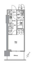 レキシントンスクエア白金高輪 403 間取り図