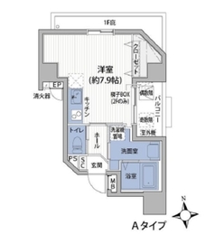 サンテ・トゥルム芝公園 401 間取り図