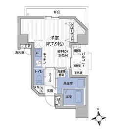 サンテ・トゥルム芝公園 601 間取り図