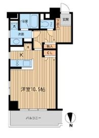 芝公園アパートメント 502 間取り図