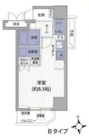 サンテ・トゥルム芝公園 402 間取り図