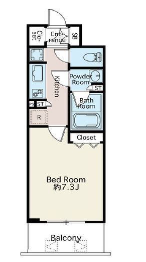 コスモグラシア根岸 704 間取り図