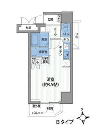 サンテ・トゥルム芝公園 902 間取り図