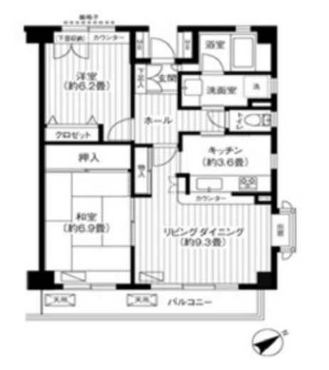 代々木カサグランデ 310 間取り図