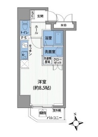 サンテ・トゥルム芝公園 303 間取り図