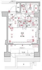 クレイシア浅草橋 8階 間取り図