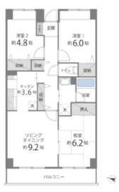 目黒本町マンション 202 間取り図