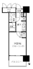 フォンテーヌ芝浦 609 間取り図