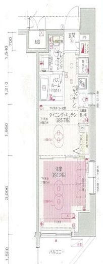 エステムプラザ飯田橋タワーレジデンス 1005 間取り図
