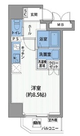 サンテ・トゥルム芝公園 703 間取り図