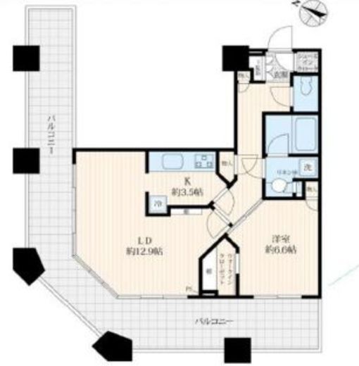 芝浦アイランド ケープタワー 403 間取り図