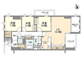 瀬田の杜ガーデン&テラス 205 間取り図