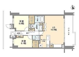 瀬田の杜ガーデン&テラス A105 間取り図