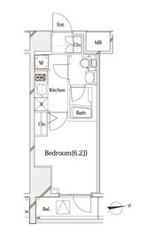 ガリシア代々木 1階 間取り図