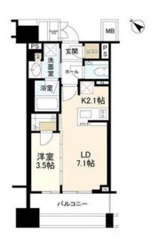 ドレッセ都立大学 4階 間取り図