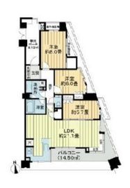 ライオンズ外苑の杜 2階 間取り図