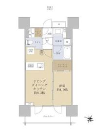 ピアース渋谷ウエスト 7階 間取り図