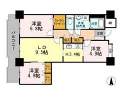 品川シーサイドビュータワー1 517 間取り図