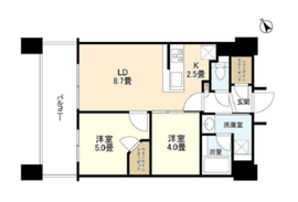 アウルタワー 22階 間取り図