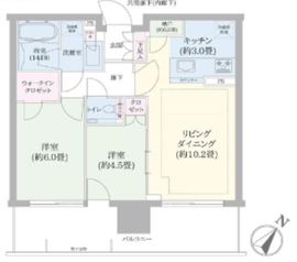 シティタワーズ東京ベイ 24階 間取り図