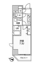 江戸川橋ステーションレジデンス 201 間取り図