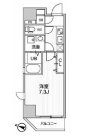 江戸川橋ステーションレジデンス 301 間取り図