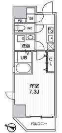 江戸川橋ステーションレジデンス 501 間取り図