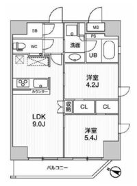 江戸川橋ステーションレジデンス 802 間取り図