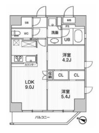 江戸川橋ステーションレジデンス 1202 間取り図