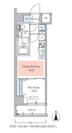 アーバネックス菊川2 202 間取り図