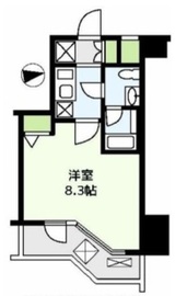 ガリシア代々木 2階 間取り図