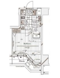 ガリシア代々木 2階 間取り図