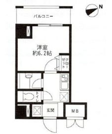 レジディア東品川 104 間取り図