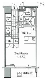 レジディア文京本駒込 904 間取り図