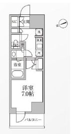 レジディア新御徒町2 711 間取り図