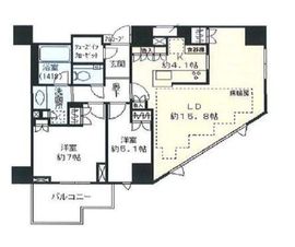 プラウド恵比寿南 9階 間取り図