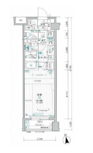 パレステージ文京江戸川橋 3階 間取り図