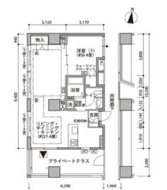 東雲キャナルコートCODAN 19-1005 間取り図