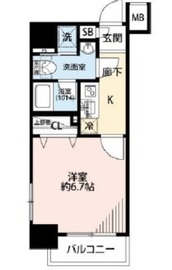 プレール・ドゥーク京橋 14階 間取り図