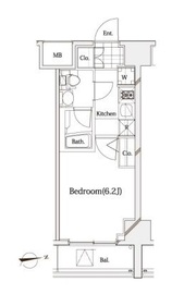 ガリシア代々木 2階 間取り図