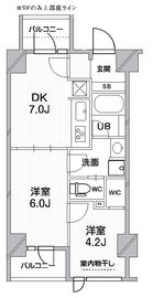 シーズンフラッツ錦糸町パークサイド 602 間取り図